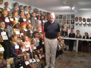 Dale Brown in the Vent Haven Museum